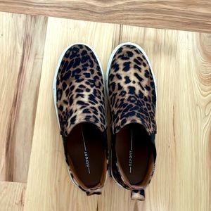 Women’s size 8 leopard slip on high tops